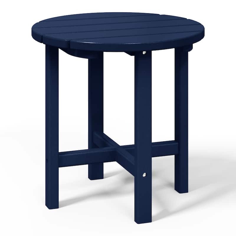 Polytrends Altura Eco-friendly All Weather Round 18" Side Table