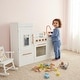 preview thumbnail 4 of 13, Teamson Kids Wooden Play Kitchen with Refrigerator, Oven and Sink, Interactive Toy Kitchen Set for Age 2-5 Toddlers and Kids