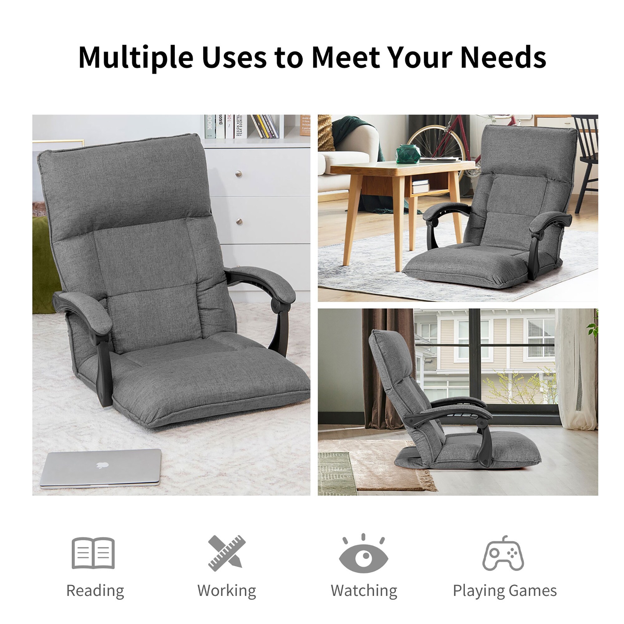 Floor chair online with headrest