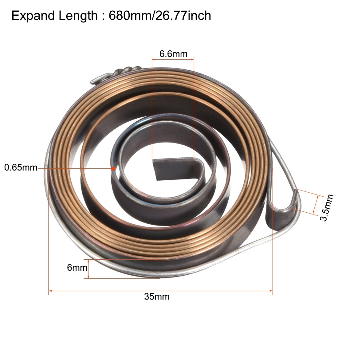 Shop Drill Press Quill Feed Return Coil Spring Assembly 680mm
