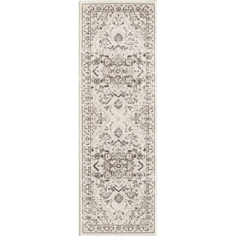 Traditional Cream/Beige Oriental Area Rug