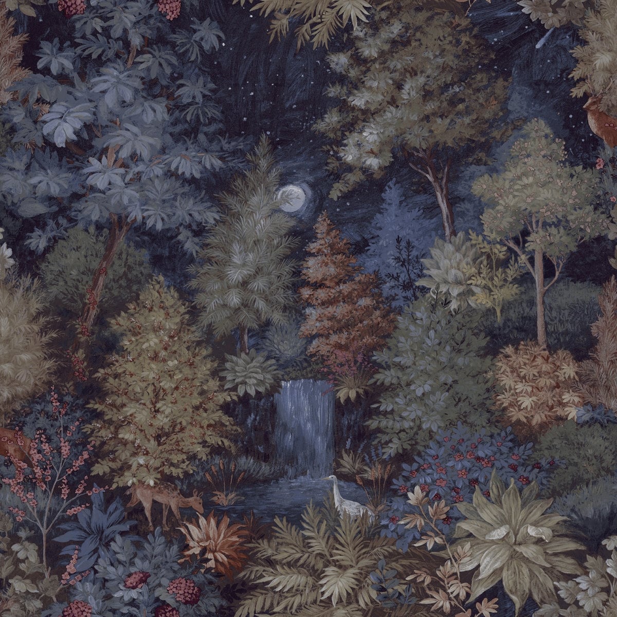 Midnight Woods Non-Pasted Wallpaper – 396in. x 21in. – Covers 56 square feet