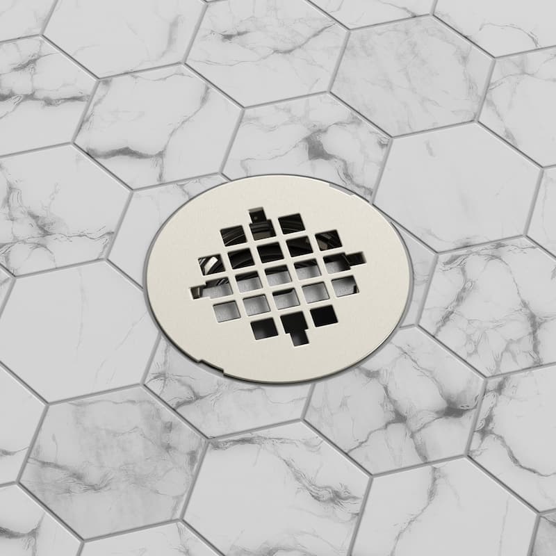 DreamLine DN09X02R SlimLine 2" Round Shower Drain - Brushed Nickel