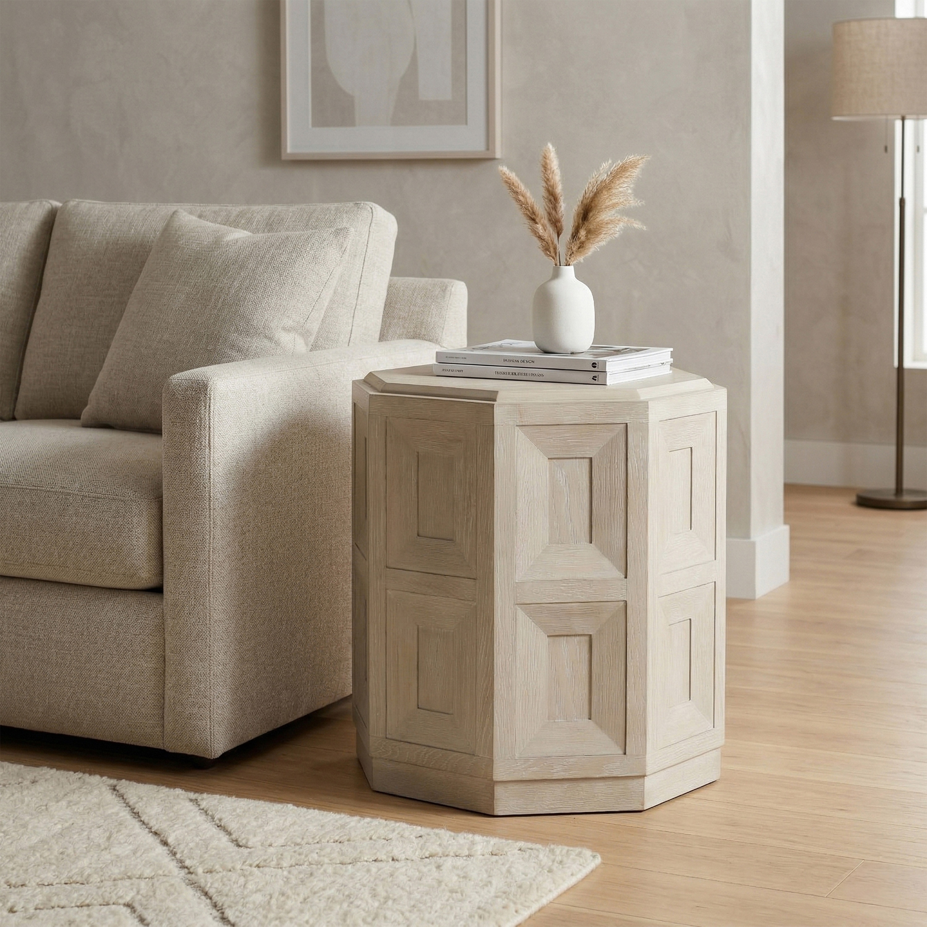 Furniture of America Durem Modern Classic Wood End Table