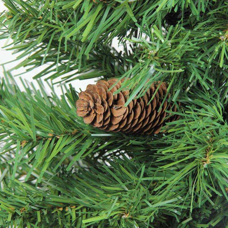 7.5' Medium Dakota Red Pine Artificial Christmas Tree Pinecones Unlit - 7.5 Foot