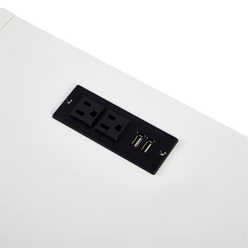Modern Nightstand with Power Outlet and USB Ports