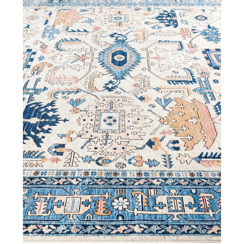 Serapi One-of-a-Kind Hand-Knotted Area Rug - Ivory - 8' 11" x 11' 10"