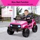 preview thumbnail 5 of 5, Ride on Truck Car w/Remote Control 3 Speeds Pink