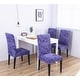 preview thumbnail 1 of 3, Enova Home Elegant Polyester and Spandex Stretch Washable Dining Chair Slipcover set of 4 Ash Blue