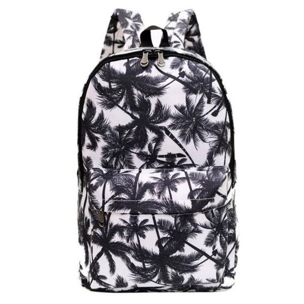 Women Canvas Backpack School Book Bag Men Travel Shoulder Bag Rucksack Satchel