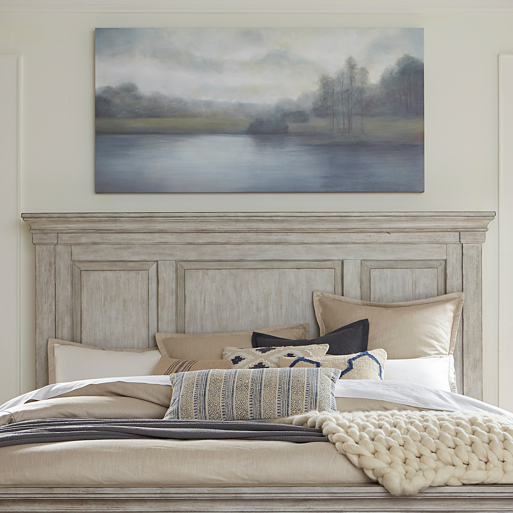 Farmhouse headboard sale king with lights