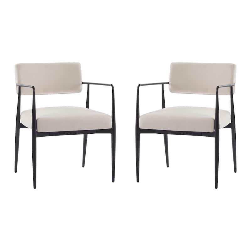 Christopher Knight Home - Alice Metal Dining Arm Chair Set of 2