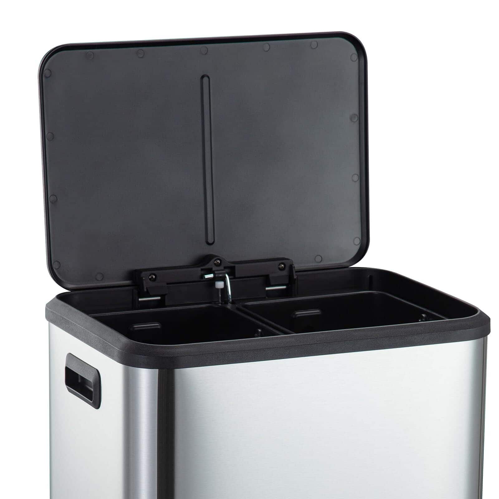 30 Liter / 8 Gallon Rectangular HandsFree Dual Compartment Recycling