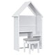 preview thumbnail 7 of 8, House-Shaped Kids Desk with a Cushion Stool