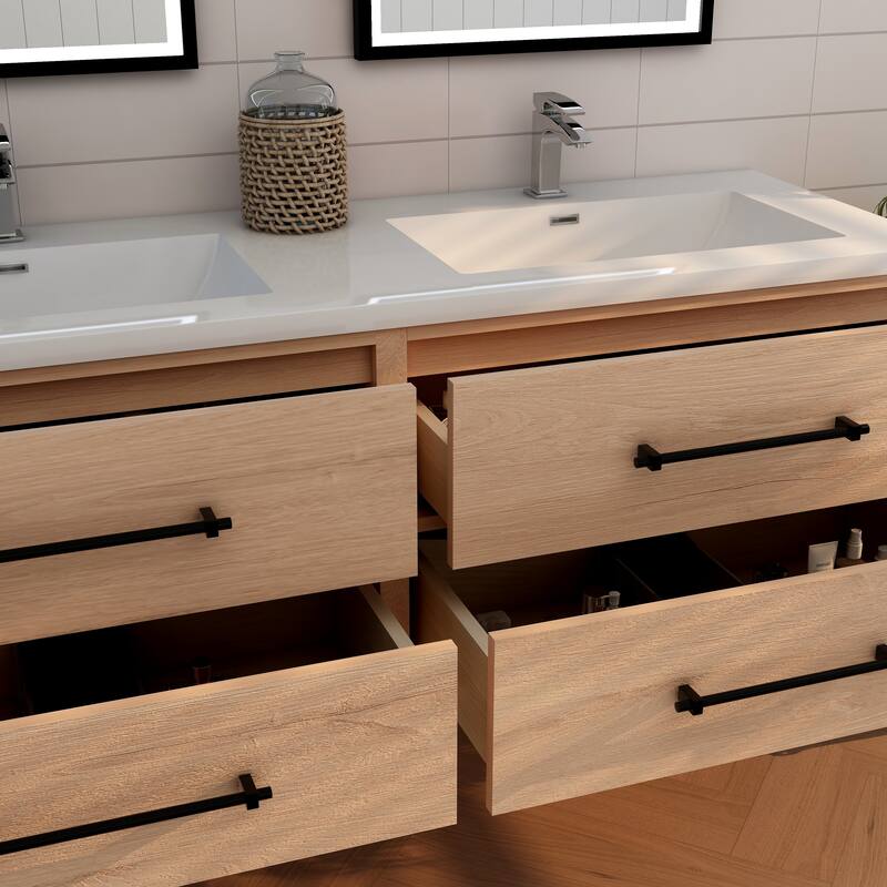 Victoria 48'' Floating Vanity with Double Reinforced Acrylic Sink - 47.5