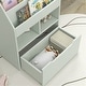 preview thumbnail 31 of 35, 3-Tier Kids Book Shelf Cabinet with 2 Storage Compartment and Large Drawer - 23.5" W x 11.75" D x 35.5" H