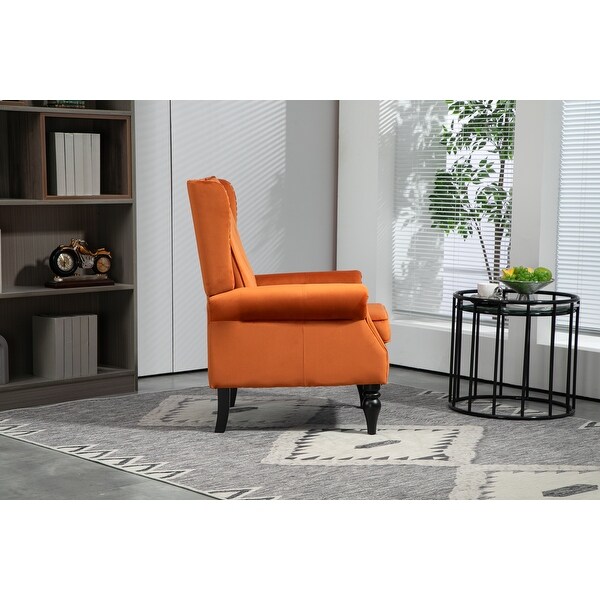 Armchair Accent Chair with Sturdy Wood Legs - Bed Bath Armchair Accent Chair with Sturdy Wood Legs - Bed Bath