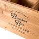preview thumbnail 3 of 30, American Art Decor The Bourbon Bar Wood Crate Bottle Holder with Metal Handles - 7" H x 14" L x 8" D
