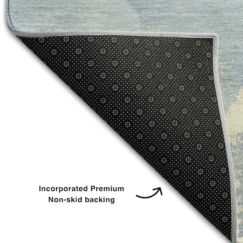 Premium Washable Super Soft Abstract Flow Contemporary Mayfield Rug