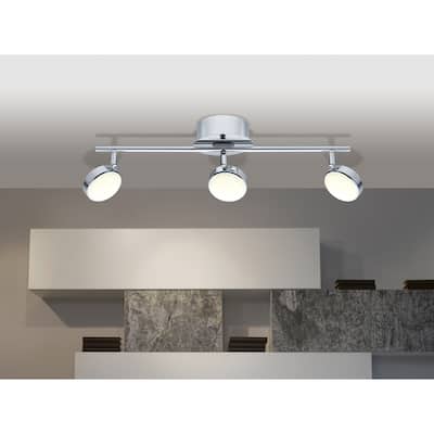 Eglo Salto 3-light Silver LED Adjustable Track Light