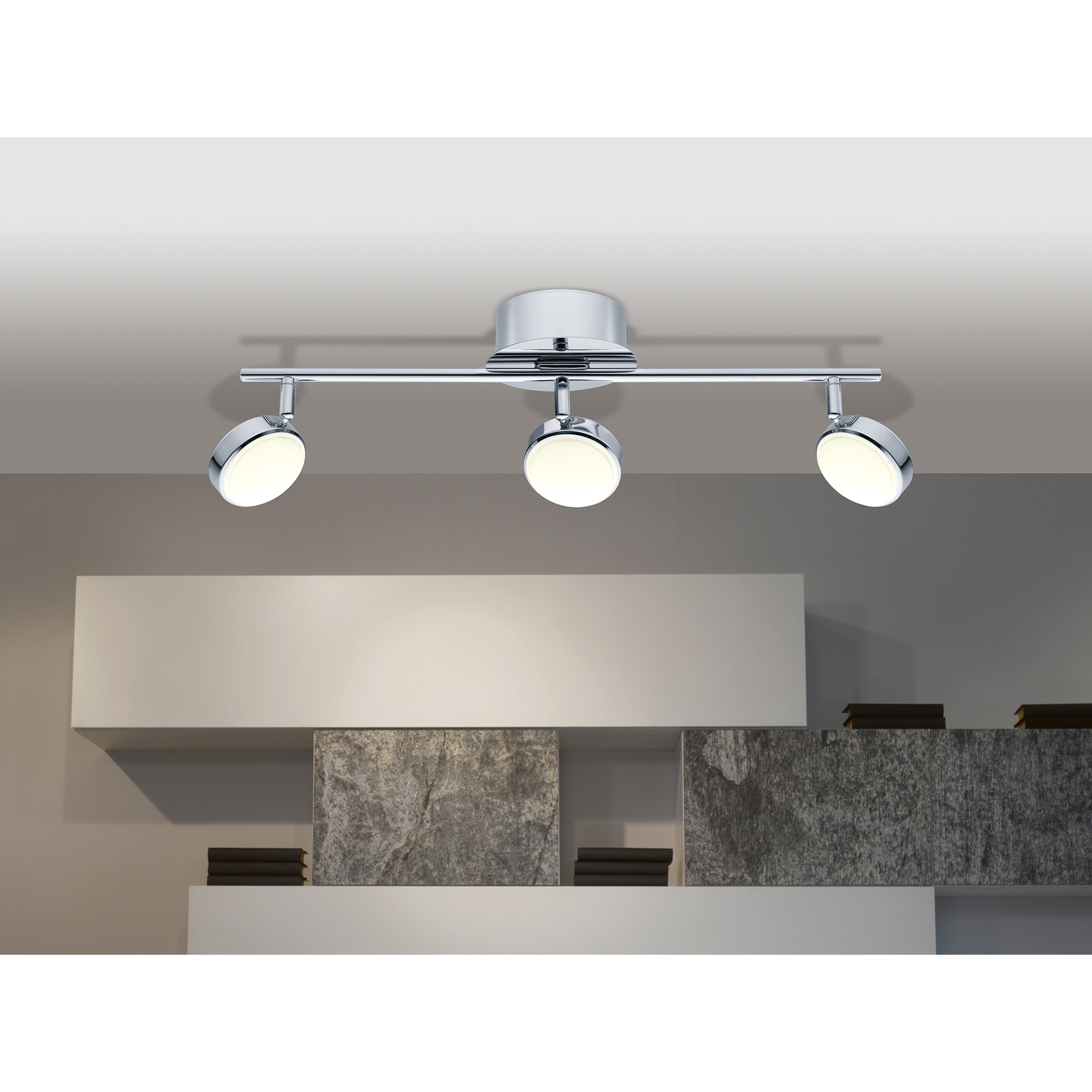 Eglo Salto 3-light Silver LED Adjustable Track Light