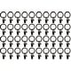 preview thumbnail 34 of 36, 40PCS Solid Metal Window Drapery Curtain Panel Ring with Eyelet, 1" Inner Diameter, Fits Up to 3/4" Rod Multicolor Oil-rubbed Bronze/ORB