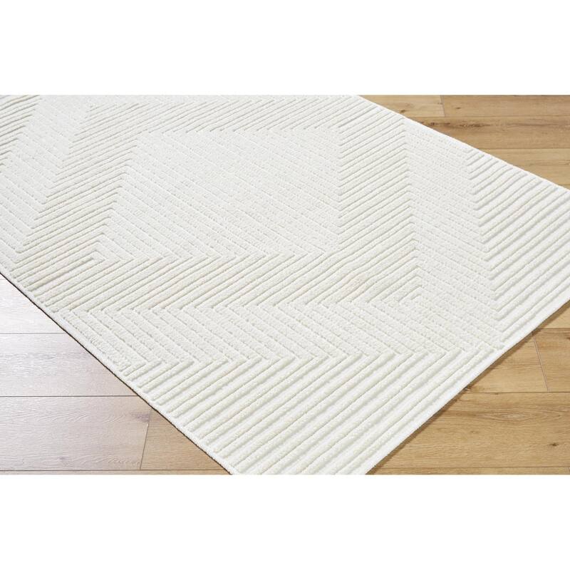Livabliss Lyna Modern & Contemporary Diamond Washable Area Rug