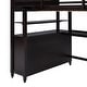 preview thumbnail 14 of 53, Full size Loft Bed with Drawers, Built-in Desk and Shelves, Espresso