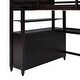 preview thumbnail 28 of 43, Twin Size Loft Bed Kids Bed Frame Wooden Storage Bed with Desk, Shelves, Pull-out Drawers, Ladder and Guardrail