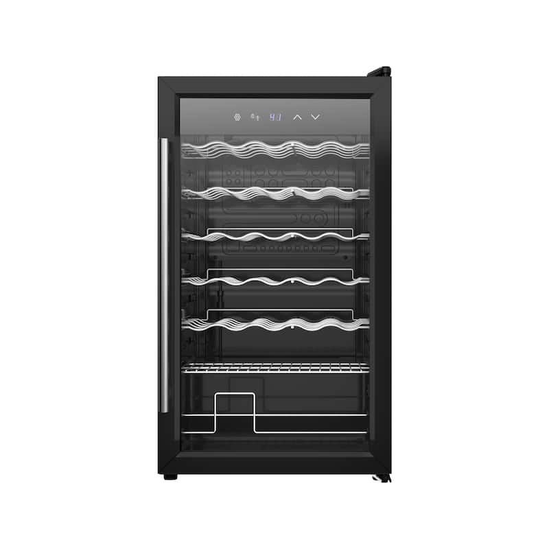 Wine Bar Cabinet with Mini Fridge Space & 34 Bottle Wine Cooler, 39" Coffee Bar Cabinet Freestanding Buffet Sideboard