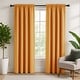 preview thumbnail 18 of 82, Deconovo 2-Pack Thermal Room Darkening Rod Pocket Curtains 38W x 45L - Orange Flame