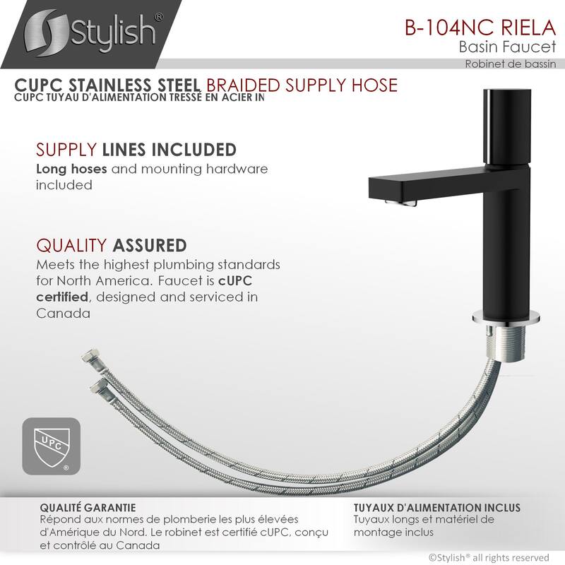 STYLISH Single-Handle Vessel Bathroom-Faucet B-104