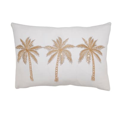 Palm Trees Throw Pillow