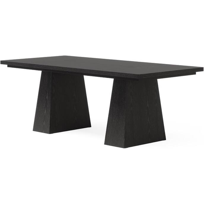 63" Modern Executive Desk, Large Computer Workstation with Sturdy Double Pedestal Base, Elegant Study & Writing Table