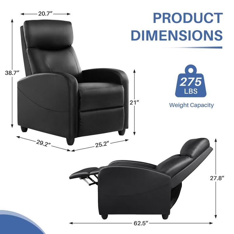 Recliner Massage Small Home Theater Seating Adjustable Recliner Chair for Living Room & Aldult