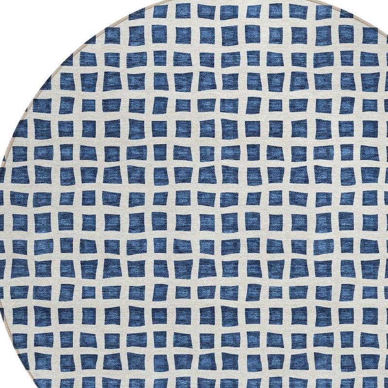 HomeRoots Geometric Transitional Rectangle Outdoor Rug