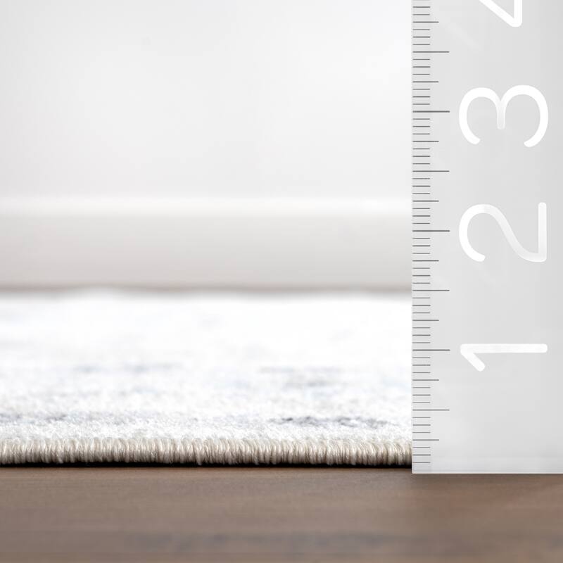 Nuloom Bridie Medallion Machine Washable Area Rug
