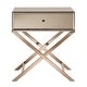 preview thumbnail 14 of 25, Camille X Base Mirrored Accent Campaign Table by iNSPIRE Q Bold