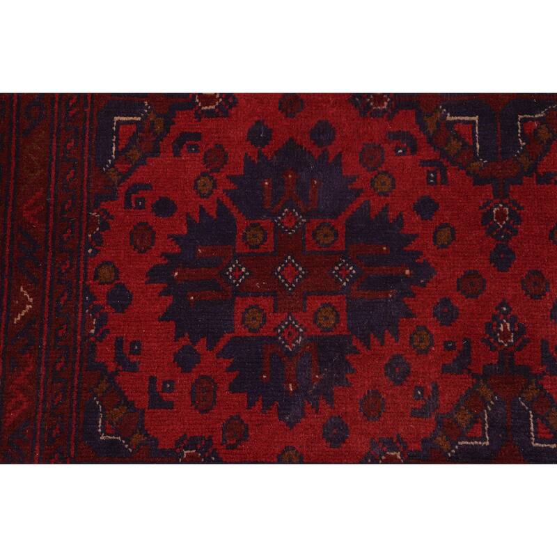 Tribal Biljik Khal Mohammadi Rylan Red/Blue Rug - 4'2'' x 6'4''