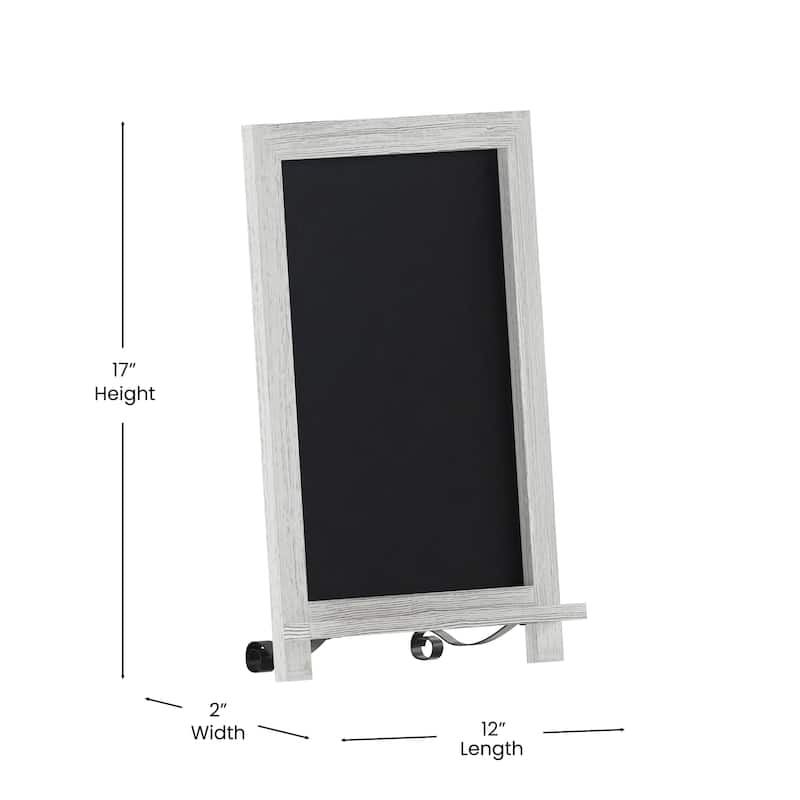 Freestanding Tabletop or Wall Mount Magnetic Chalkboard
