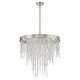 preview thumbnail 2 of 3, Winfield 6 Light Antique Silver Chandelier
