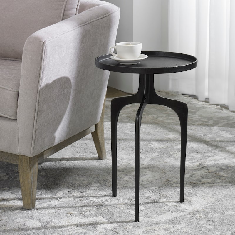 Aluminum Round Accent Table