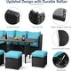 preview thumbnail 48 of 84, AECOJOY 7 Pieces Patio Furniture Set Outdoor Sectional Sofa Rattan Conversation Set