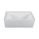 preview thumbnail 110 of 145, Fine Fixtures Acrylic-Fiberglass Soaking Bathtub, White. Alcove/Apron Front