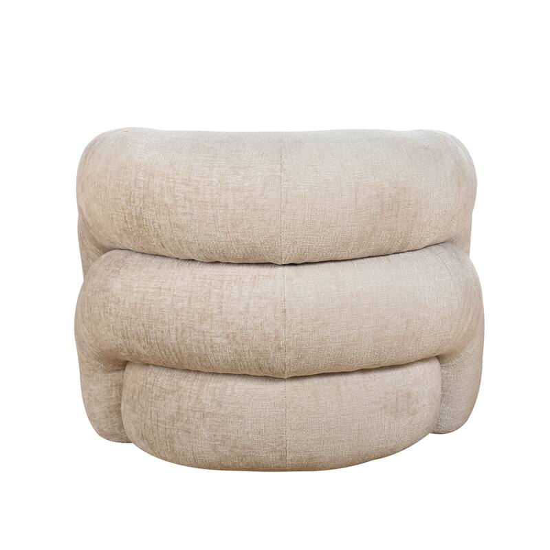 StyleCraft Arlo Swivel Tub Accent Chair - Solo Beige