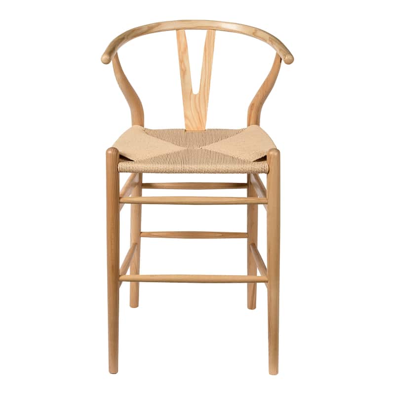 Albany Counter Height Stool - Natural Ash / Natural Papercord Seat