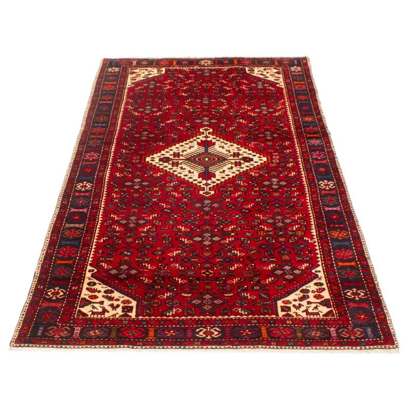 ECARPETGALLERY Hand-knotted Andelz Red Wool Rug - 5'3 x 9'10