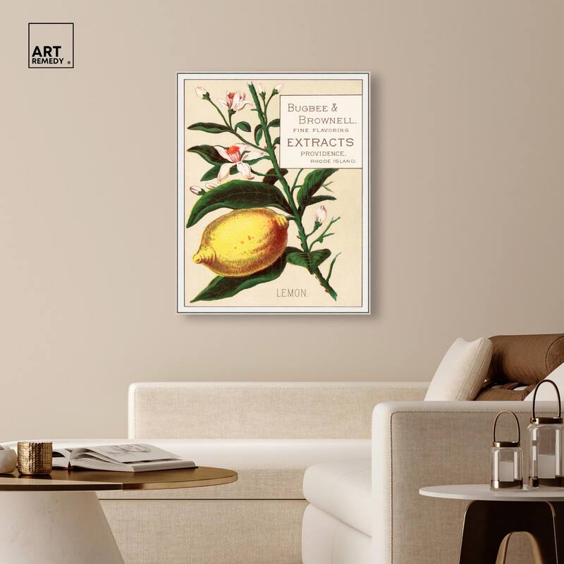 Lemon Canvas by Art Remedy
