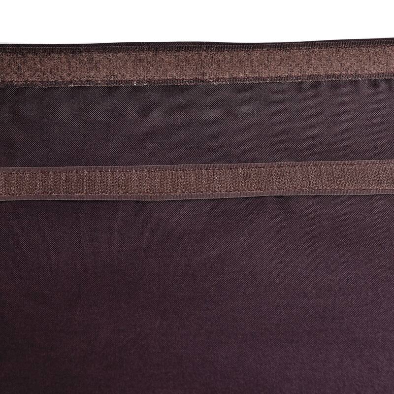 Costway Brown 4 Panel Room Divider Privacy Screen Home Office Fabric - see details