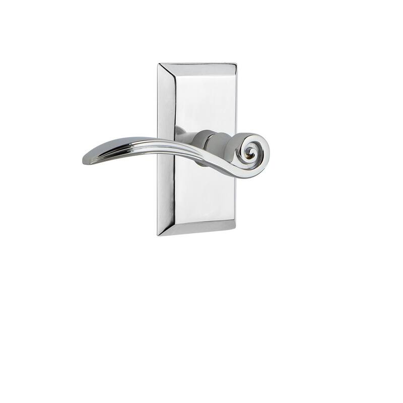 Nostalgic Warehouse Swan Privacy Door Lever Set with Studio Rose for